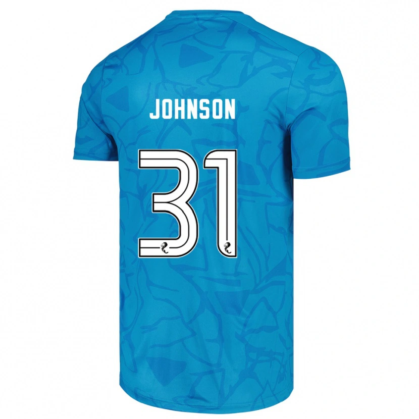 Danxen Hombre Camiseta Murray Johnson #31 Blanco Azul Portero Equipación 2025/26 La Camisa México