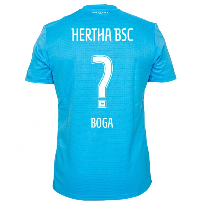 Danxen Hombre Camiseta Serkan Boga #0 Azul Claro Blanco Portero Equipación 2025/26 La Camisa México