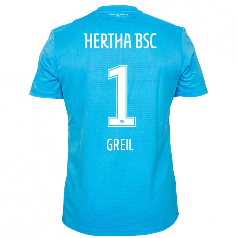 Danxen Hombre Camiseta Luis Greil #1 Azul Claro Blanco Portero Equipación 2025/26 La Camisa México