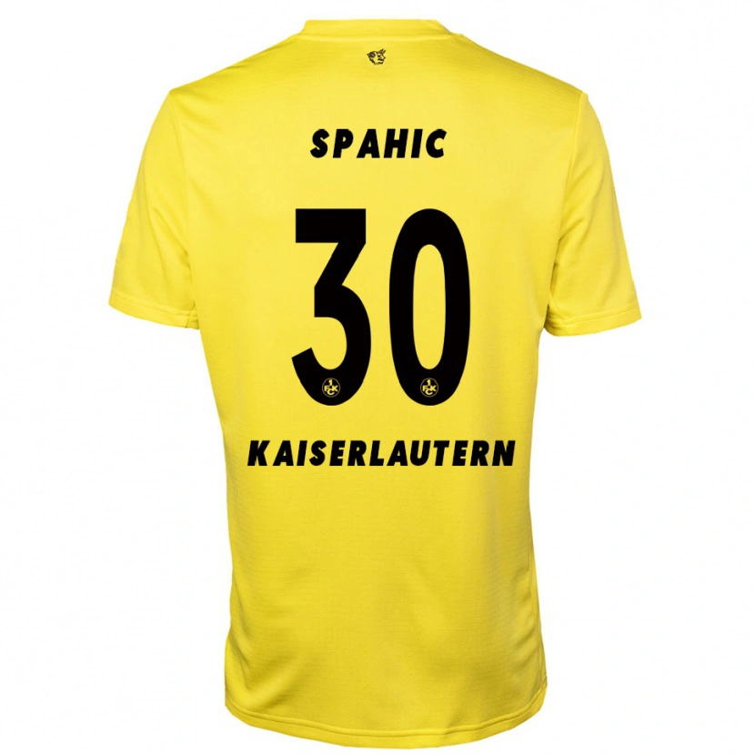 Danxen Hombre Camiseta Avdo Spahic #30 Negro Amarillo Portero Equipación 2025/26 La Camisa México