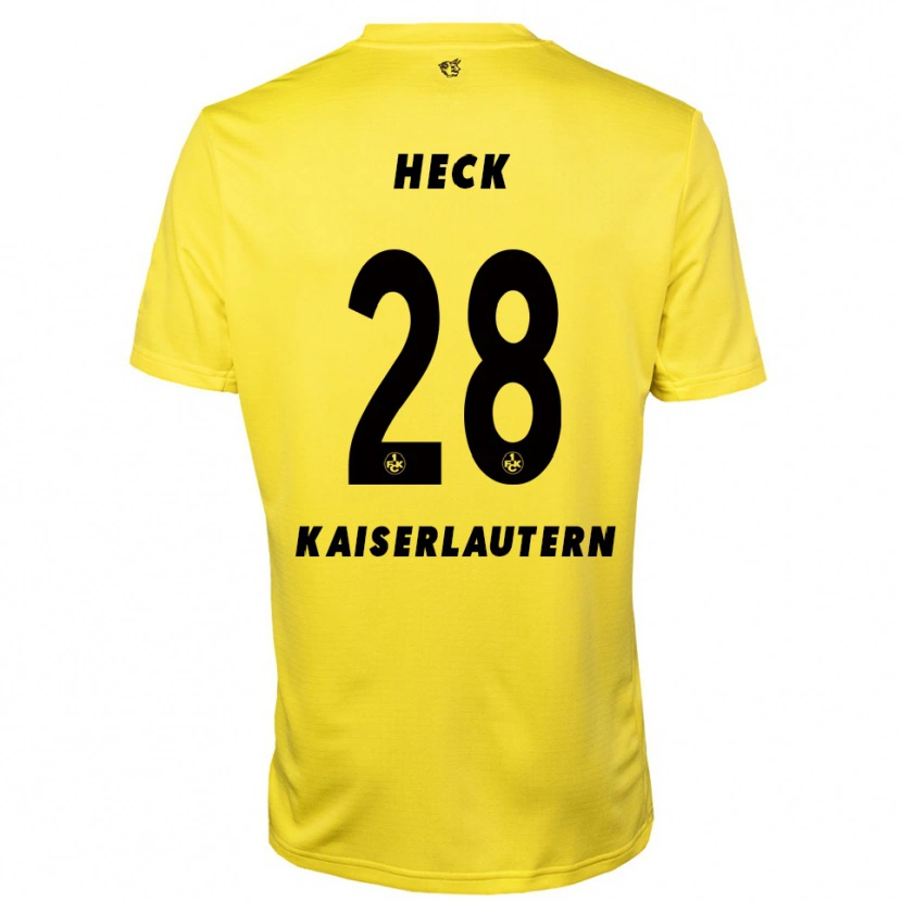 Danxen Hombre Camiseta Fabian Heck #28 Negro Amarillo Portero Equipación 2025/26 La Camisa México