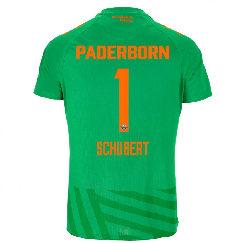 Danxen Hombre Camiseta Markus Schubert #1 Naranja Verde Portero Equipación 2025/26 La Camisa México