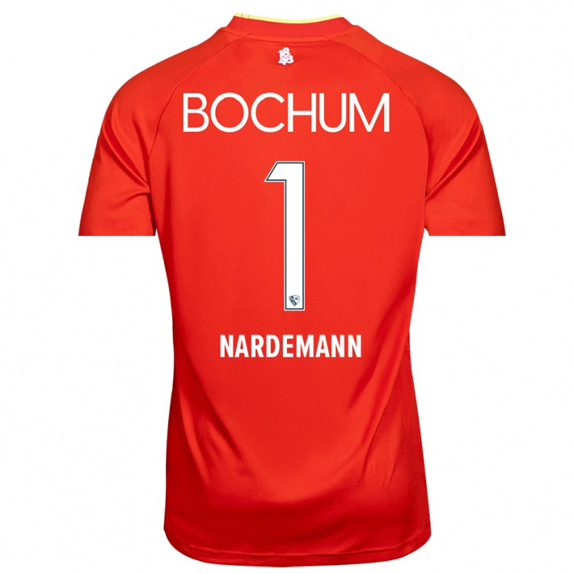 Danxen Hombre Camiseta Kari Närdemann #1 Blanco Rojo Portero Equipación 2025/26 La Camisa México