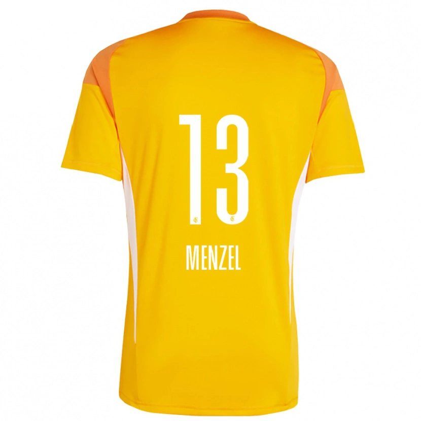 Danxen Hombre Camiseta Phillip Menzel #13 Naranja Amarillo Portero Equipación 2025/26 La Camisa México