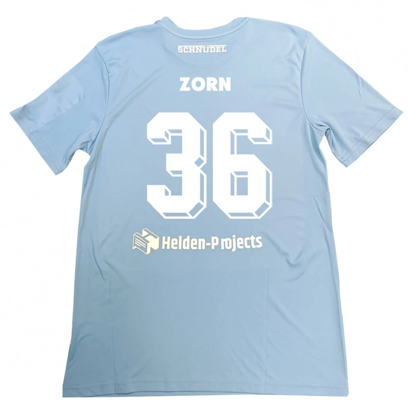 Danxen Hombre Camiseta Emil Zorn #36 Gris Azul Portero Equipación 2025/26 La Camisa México