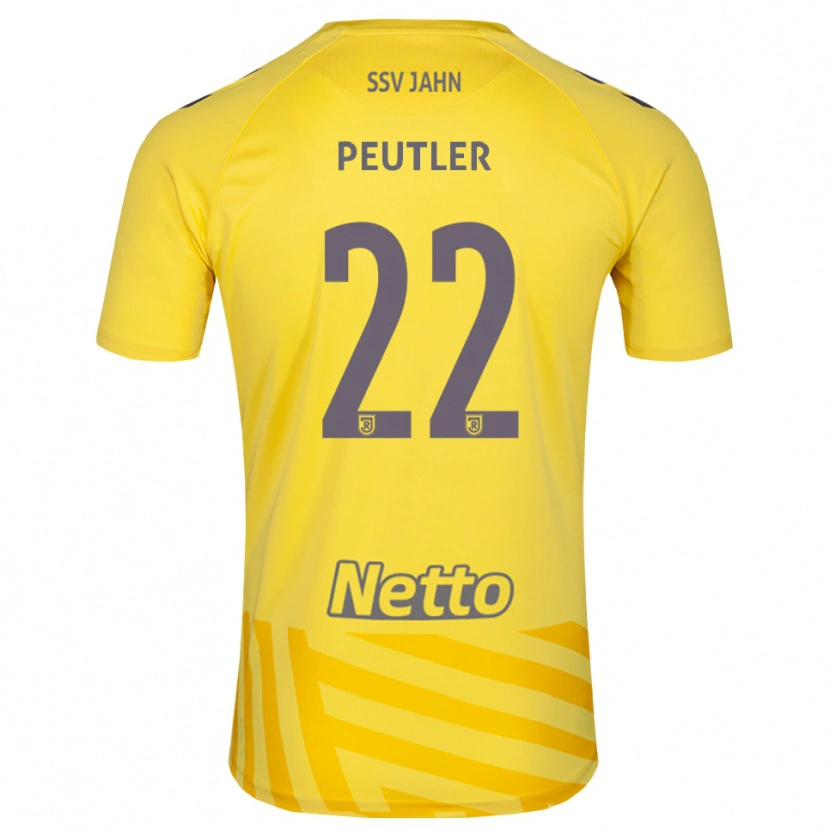 Danxen Hombre Camiseta Julio Peutler #22 Gris Amarillo Portero Equipación 2025/26 La Camisa México
