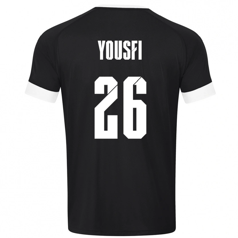 Danxen Hombre Camiseta Elias Yousfi #26 Blanco Negro Portero Equipación 2025/26 La Camisa México