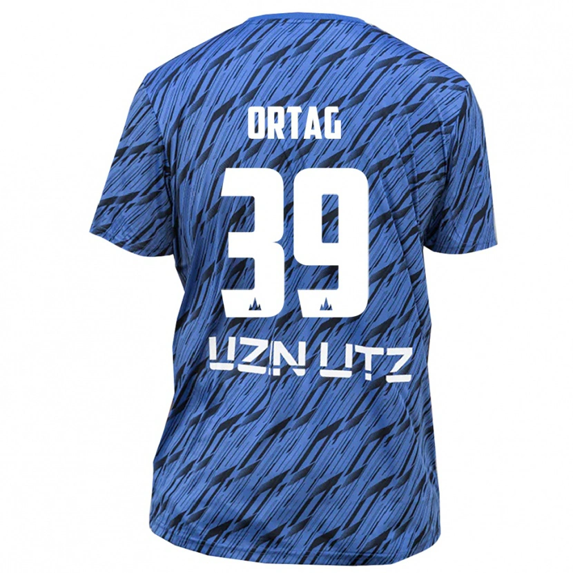 Danxen Hombre Camiseta Christian Ortag #39 Blanco Azul Real Portero Equipación 2025/26 La Camisa México