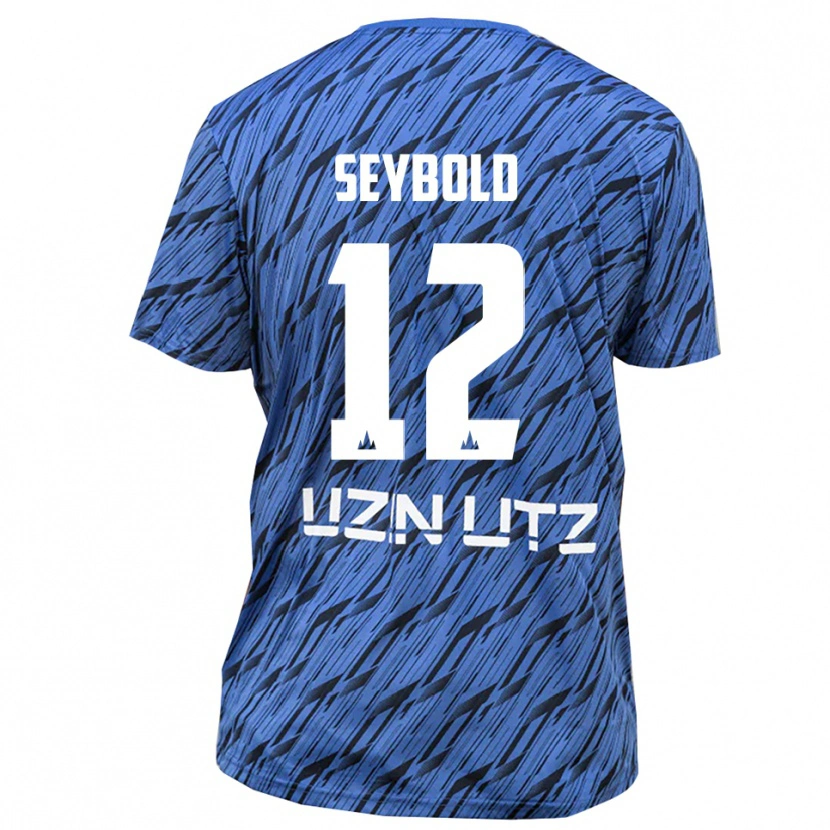 Danxen Hombre Camiseta Marvin Seybold #12 Blanco Azul Real Portero Equipación 2025/26 La Camisa México
