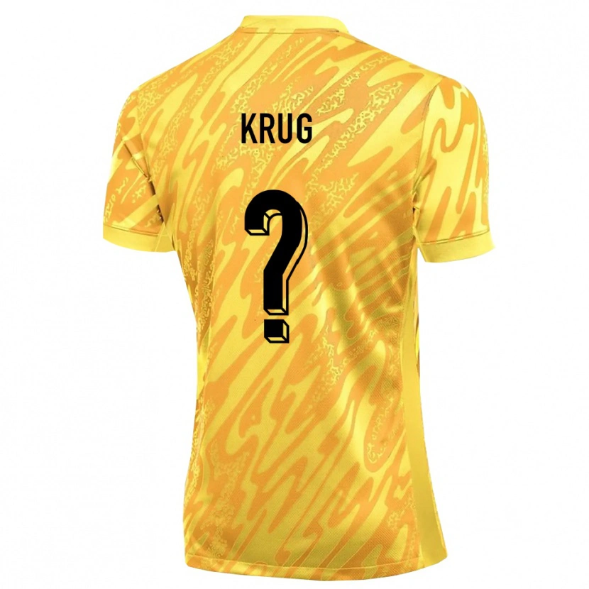 Danxen Hombre Camiseta Jannis Krug #0 Naranja Amarillo Portero Equipación 2025/26 La Camisa México