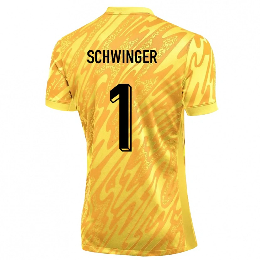 Danxen Hombre Camiseta Holm Schwinger #1 Naranja Amarillo Portero Equipación 2025/26 La Camisa México