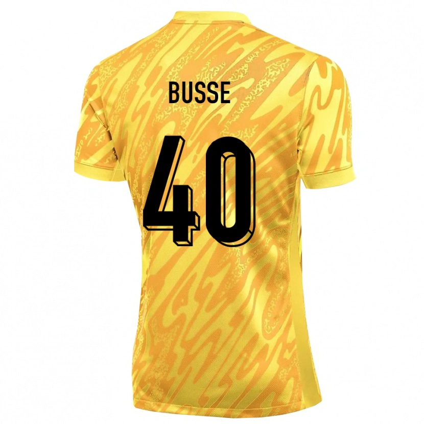 Danxen Hombre Camiseta Jonah Busse #40 Naranja Amarillo Portero Equipación 2025/26 La Camisa México