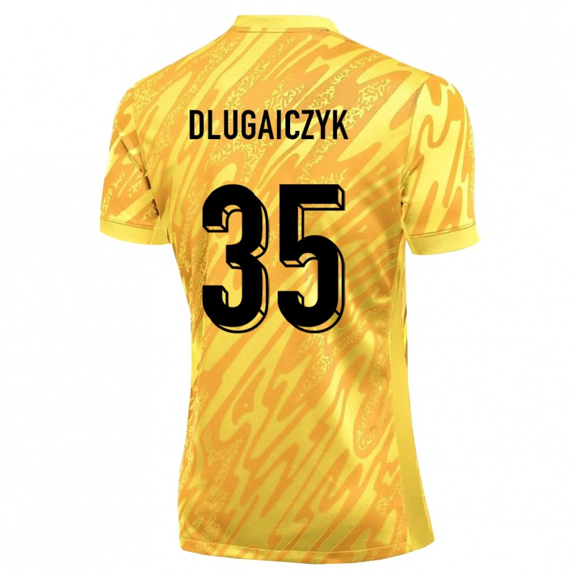 Danxen Hombre Camiseta Alexander Dlugaiczyk #35 Naranja Amarillo Portero Equipación 2025/26 La Camisa México