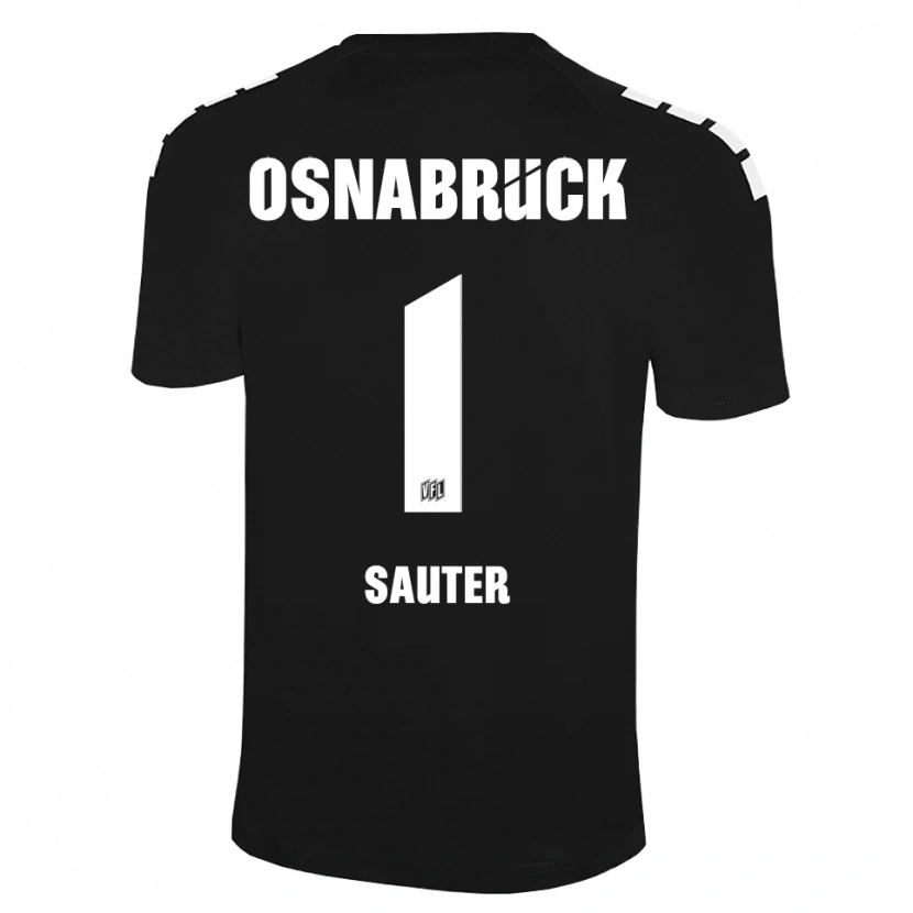 Danxen Hombre Camiseta Niklas Sauter #1 Blanco Negro Portero Equipación 2025/26 La Camisa México