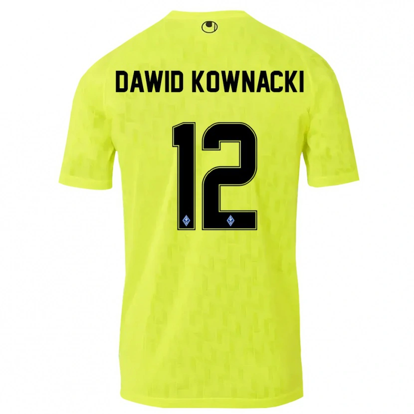 Danxen Hombre Camiseta Jakub Dawid Kownacki #12 Negro Amarillo Portero Equipación 2025/26 La Camisa México