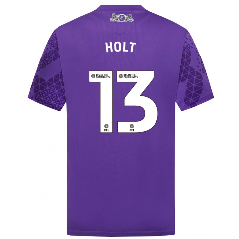Danxen Hombre Camiseta Harry Holt #13 Morado Blanco Portero Equipación 2025/26 La Camisa México