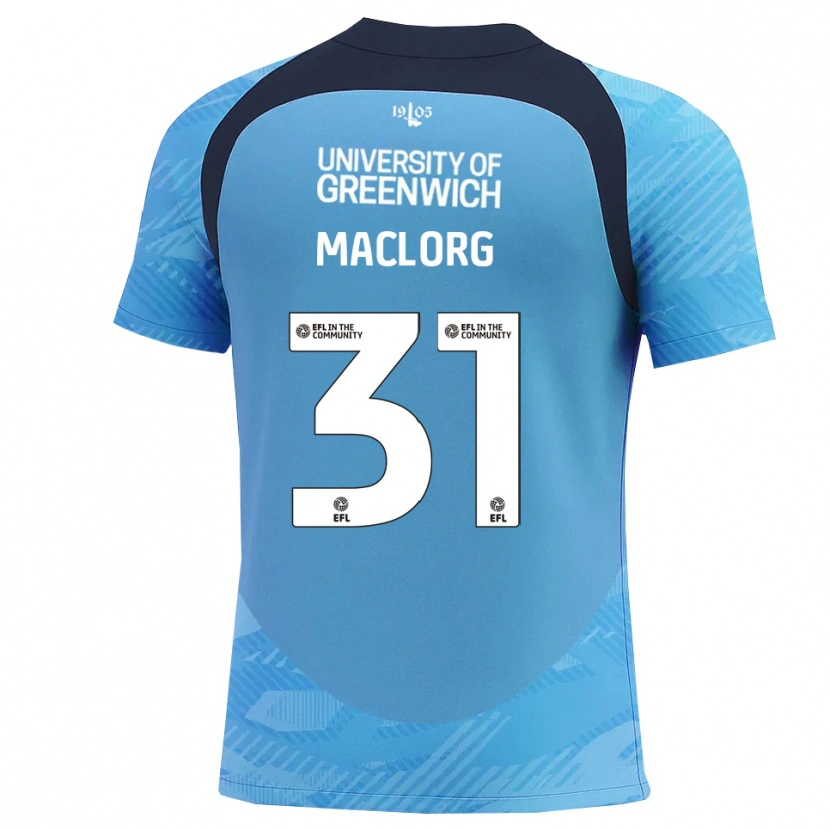 Danxen Hombre Camiseta Lennon MacLorg #31 Azul Blanco Portero Equipación 2025/26 La Camisa México