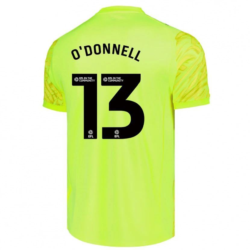 Danxen Hombre Camiseta Richard O'Donnell #13 Verde Fluorescente Portero Equipación 2025/26 La Camisa México