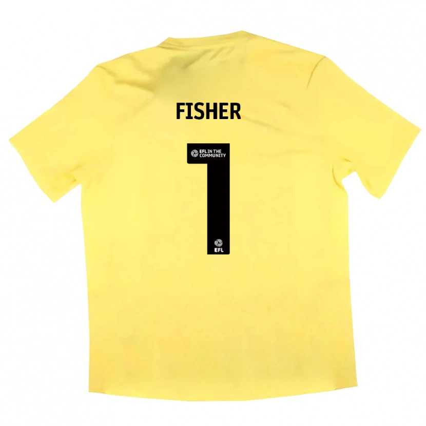 Danxen Hombre Camiseta Nathan Fisher #1 Negro Amarillo Portero Equipación 2025/26 La Camisa México
