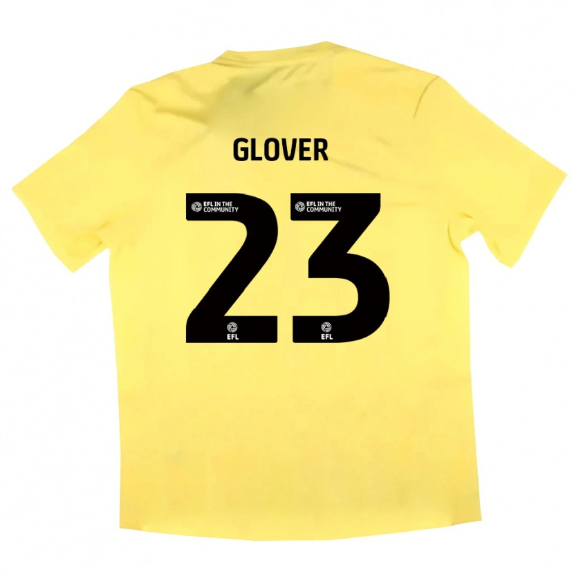 Danxen Hombre Camiseta Tom Glover #23 Negro Amarillo Portero Equipación 2025/26 La Camisa México