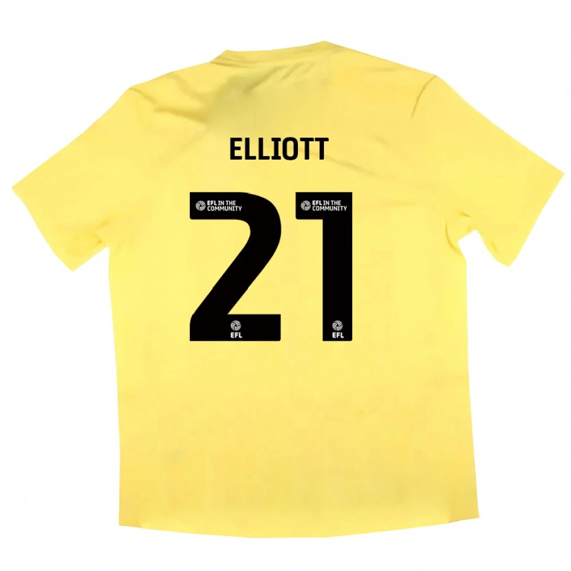 Danxen Hombre Camiseta Felix Elliott #21 Negro Amarillo Portero Equipación 2025/26 La Camisa México