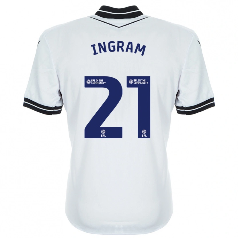 Danxen Hombre Camiseta Matt Ingram #21 Azul Real Blanco Portero Equipación 2025/26 La Camisa México