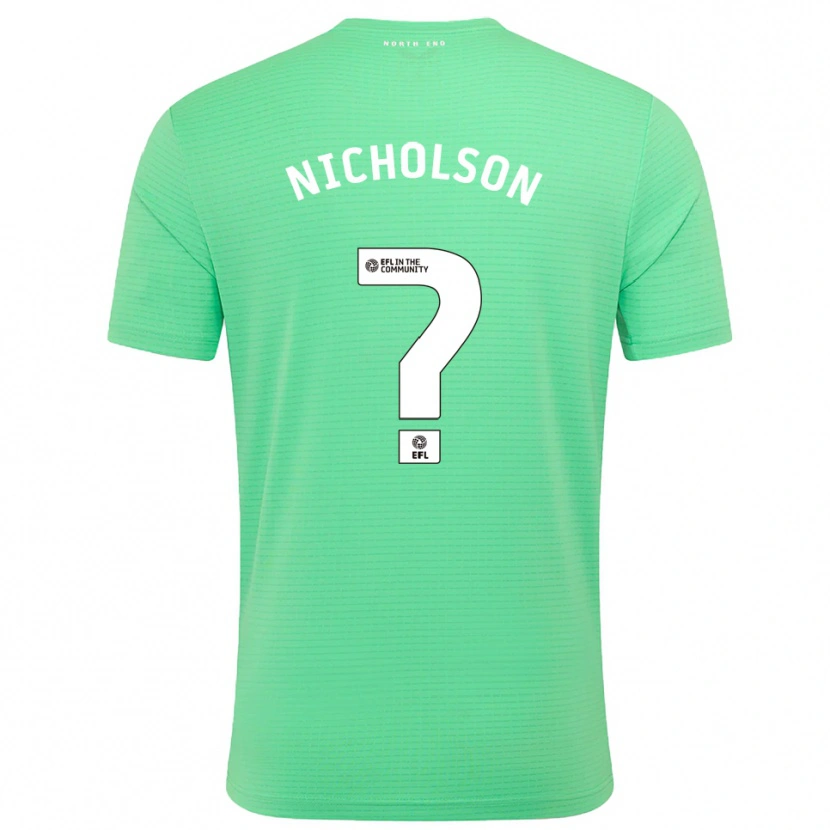 Danxen Hombre Camiseta Joseph Nicholson #0 Turquesa Pastel Portero Equipación 2025/26 La Camisa México