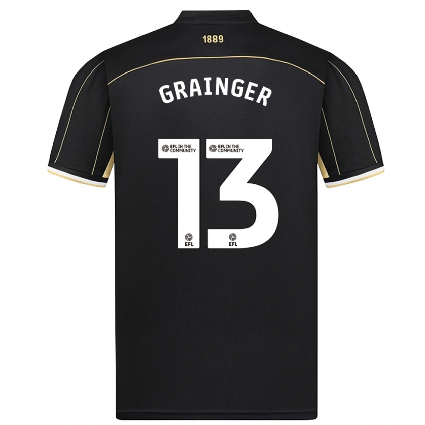 Danxen Hombre Camiseta Benjamin Grainger #13 Marrón Negro Portero Equipación 2025/26 La Camisa México