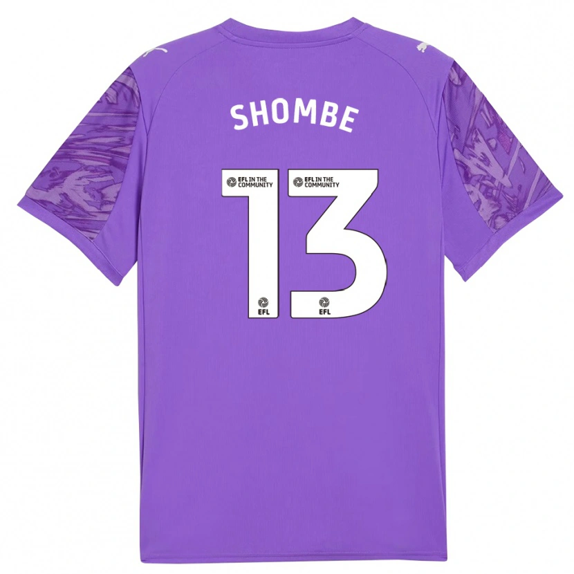 Danxen Hombre Camiseta Khiani Shombe #13 Morado Blanco Portero Equipación 2025/26 La Camisa México