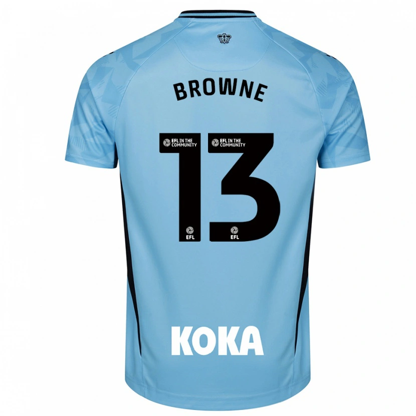 Danxen Hombre Camiseta Roraigh Browne #13 Azul Cielo Claro Portero Equipación 2025/26 La Camisa México