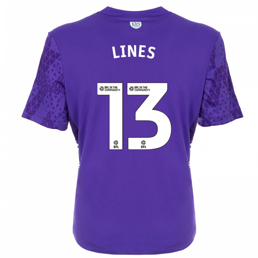 Danxen Hombre Camiseta Jack Lines #13 Morado Blanco Portero Equipación 2025/26 La Camisa México