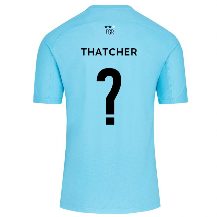 Danxen Hombre Camiseta Katie Thatcher #0 Blanco Azul Cielo Portero Equipación 2025/26 La Camisa México