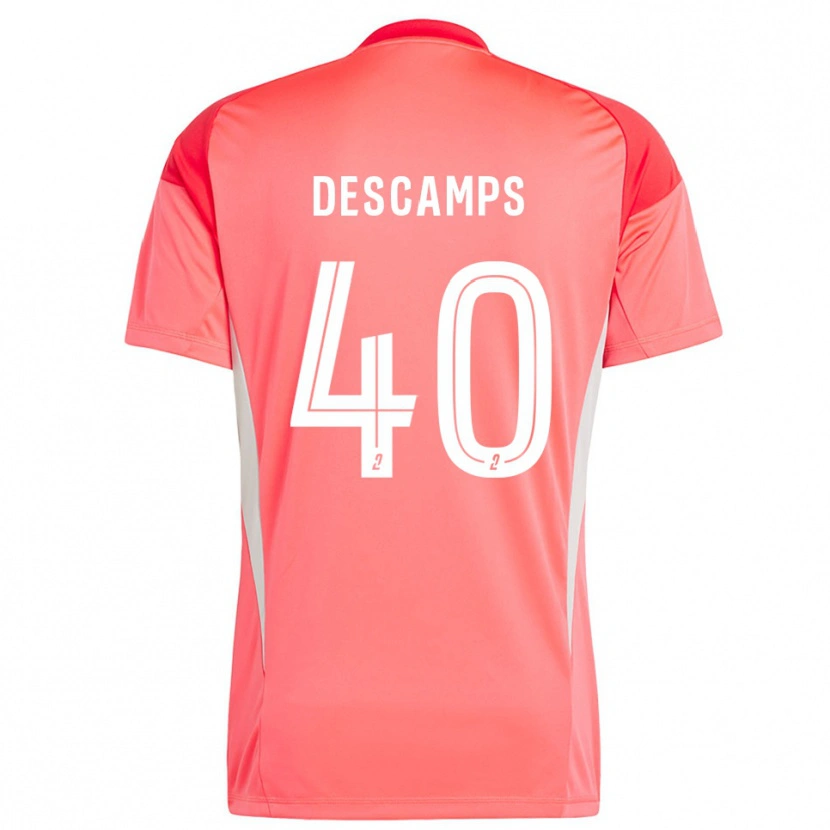 Danxen Hombre Camiseta Rémy Descamps #40 Naranja Claro Portero Equipación 2025/26 La Camisa México