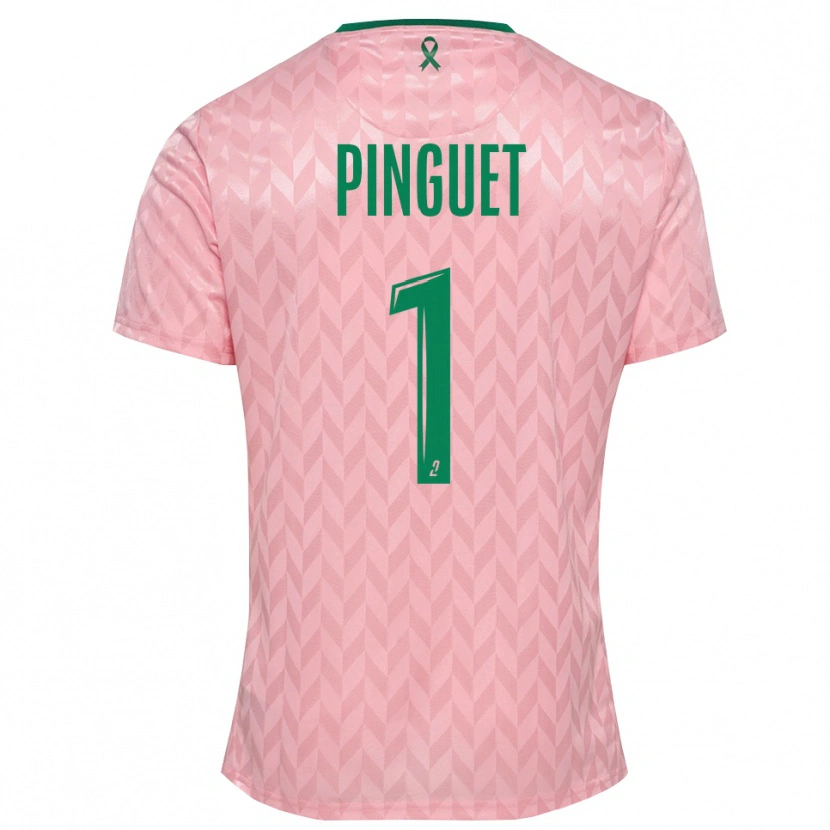 Danxen Hombre Camiseta Alice Pinguet #1 Verde Rosa Portero Equipación 2025/26 La Camisa México