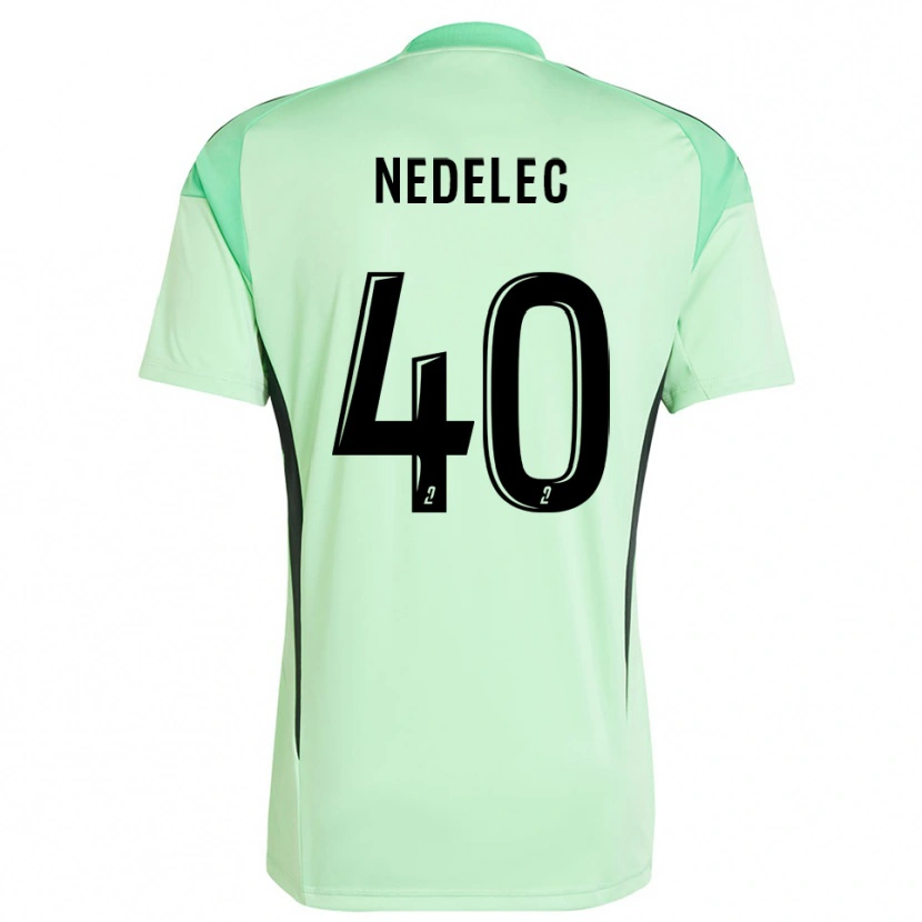 Danxen Hombre Camiseta Aymerick Nedelec #40 Negro Verde Claro Portero Equipación 2025/26 La Camisa México