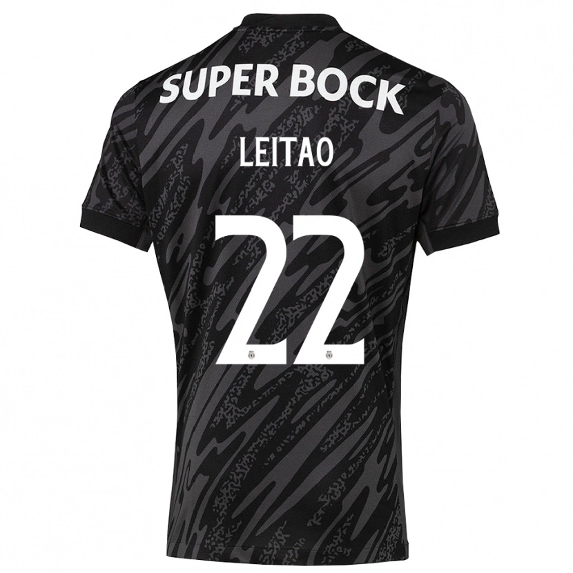 Danxen Hombre Camiseta Tiago Leitão #22 Gris Negro Blanco Portero Equipación 2025/26 La Camisa México