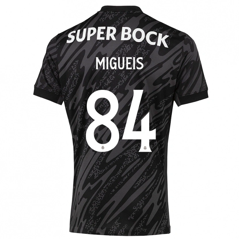 Danxen Hombre Camiseta Pedro Miguéis #84 Gris Negro Blanco Portero Equipación 2025/26 La Camisa México