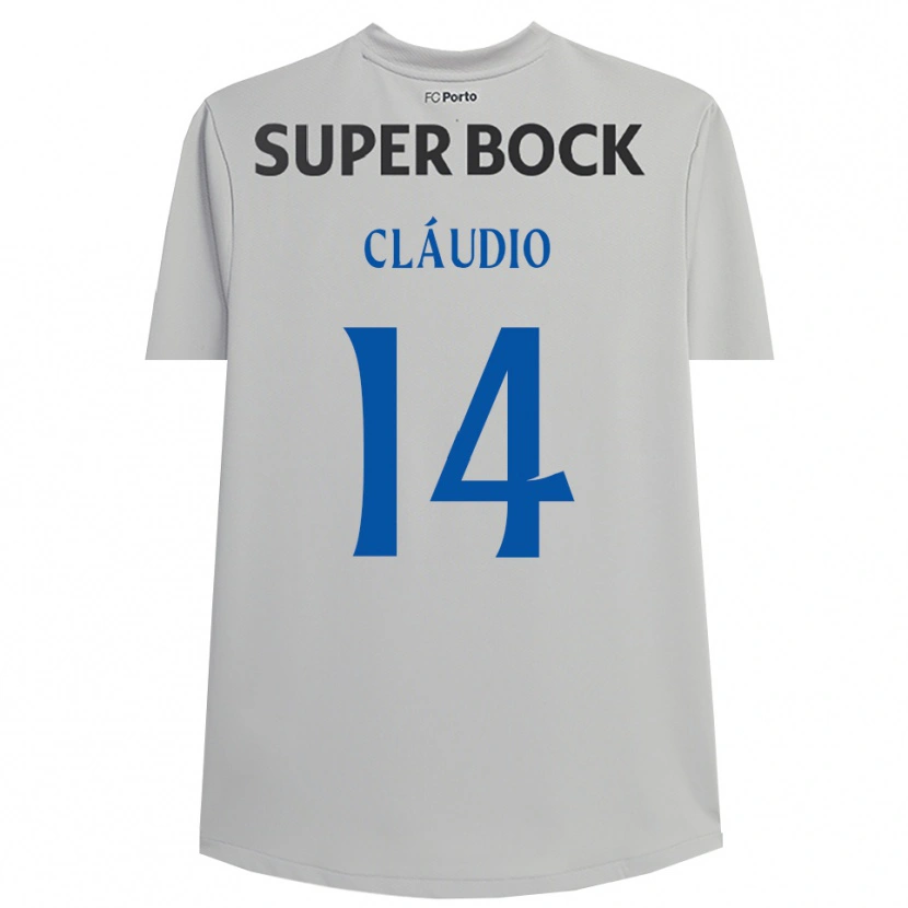 Danxen Hombre Camiseta Cláudio Ramos #14 Gris Claro Negro Portero Equipación 2025/26 La Camisa México