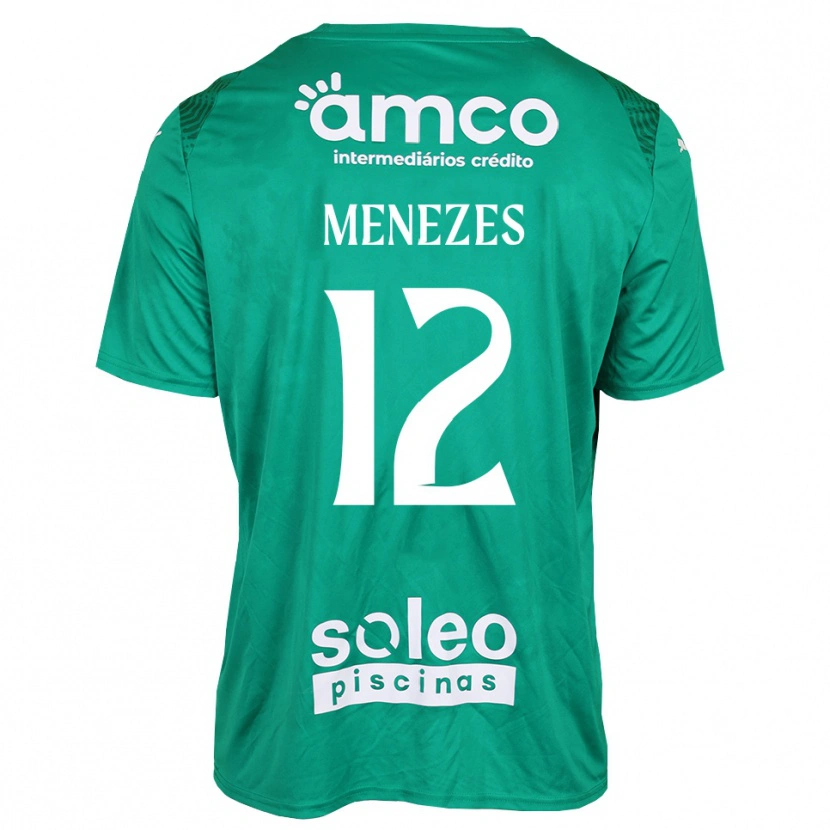 Danxen Hombre Camiseta Gabriel Menezes #12 Verde Blanco Portero Equipación 2025/26 La Camisa México