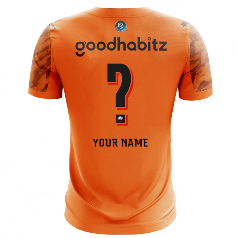 Danxen Hombre Camiseta PSV Eindhoven Naranja Negro Portero Equipación 2025/26 La Camisa México