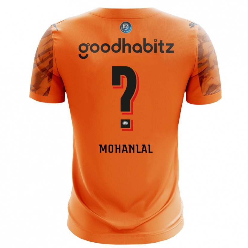 Danxen Hombre Camiseta Pawan Mohanlal #0 Naranja Negro Portero Equipación 2025/26 La Camisa México