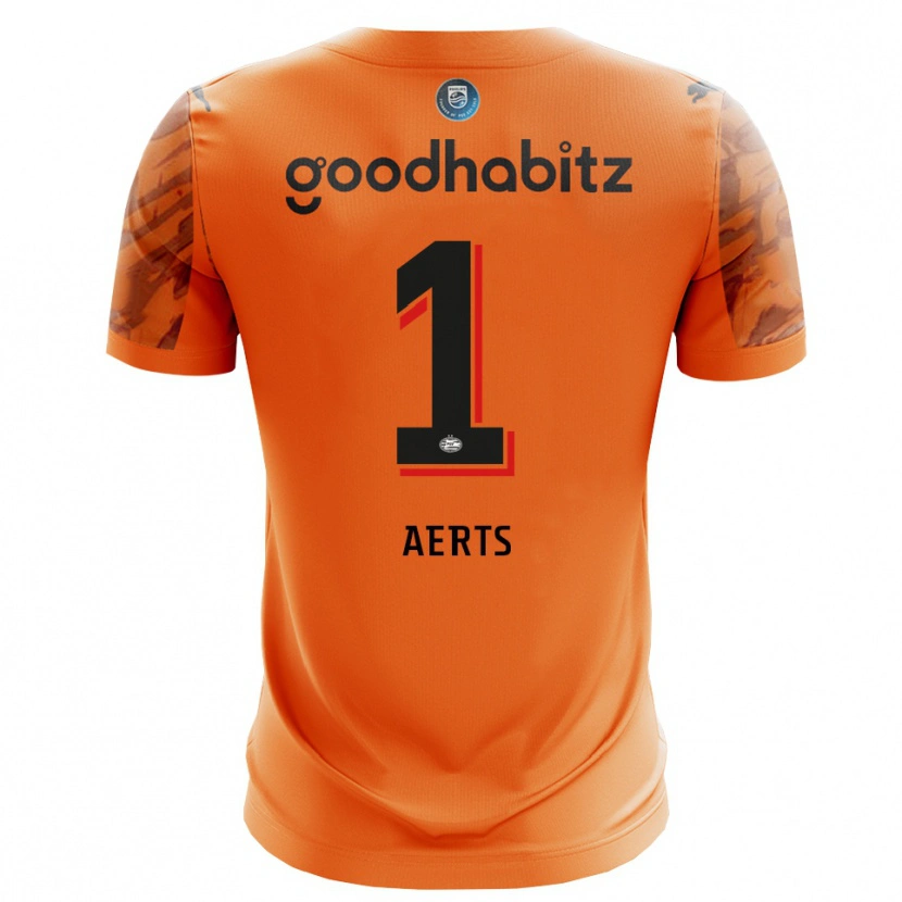 Danxen Hombre Camiseta Kane Aerts #1 Naranja Negro Portero Equipación 2025/26 La Camisa México