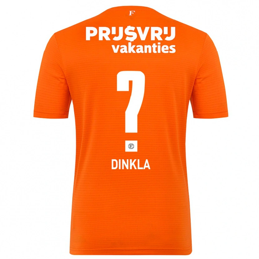 Danxen Hombre Camiseta Claire Dinkla #0 Naranja Negro Portero Equipación 2025/26 La Camisa México