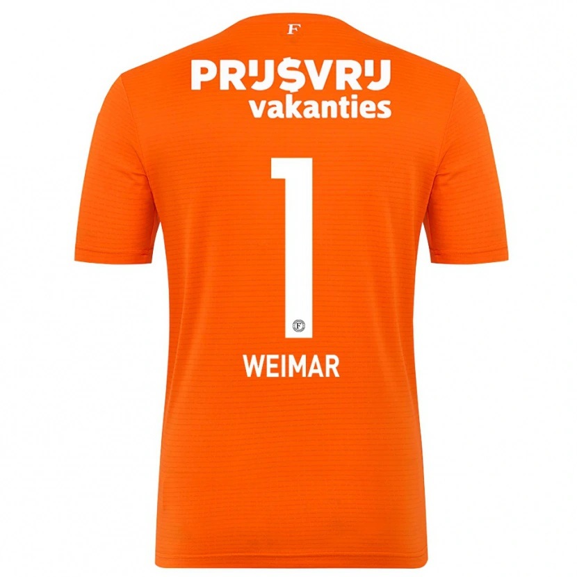 Danxen Hombre Camiseta Jacintha Weimar #1 Naranja Negro Portero Equipación 2025/26 La Camisa México