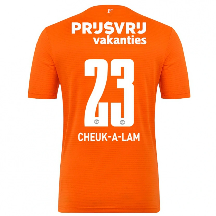 Danxen Hombre Camiseta Lee-Quincy Cheuk-A-Lam #23 Naranja Negro Portero Equipación 2025/26 La Camisa México