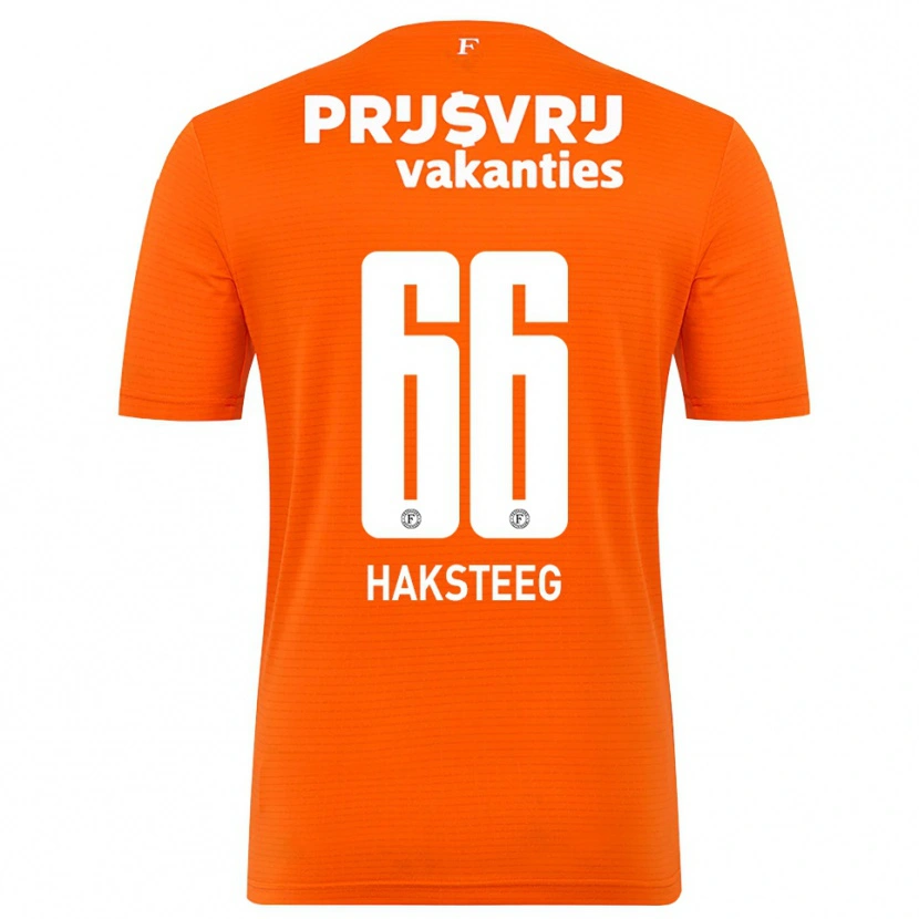 Danxen Hombre Camiseta Tim Haksteeg #66 Naranja Negro Portero Equipación 2025/26 La Camisa México