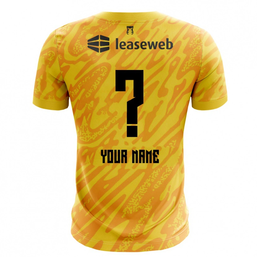 Danxen Hombre Camiseta AZ Alkmaar Naranja Amarillo Negro Portero Equipación 2025/26 La Camisa México