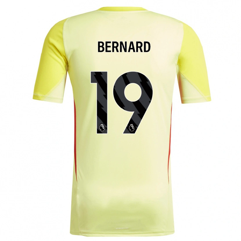 Danxen Hombre Camiseta DJ Bernard #19 Amarillo Rojo Portero Equipación 2025/26 La Camisa México