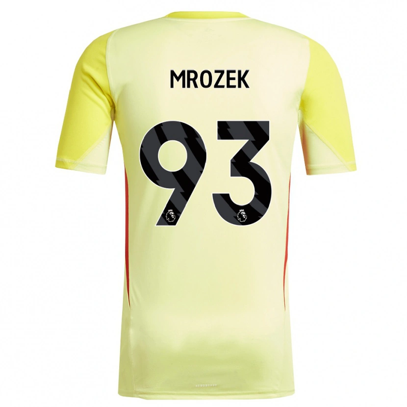 Danxen Hombre Camiseta Fabian Mrozek #93 Amarillo Rojo Portero Equipación 2025/26 La Camisa México