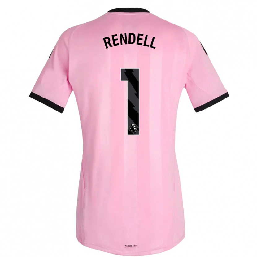 Danxen Hombre Camiseta Kayla Rendell #1 Rosa Negro Portero Equipación 2025/26 La Camisa México